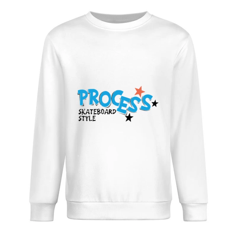 Process Skateboard Stil Design Herren Pullover Sweatshirt