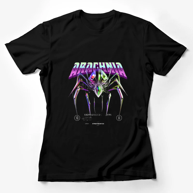 Design d'Araignée Futuriste Femme T-Shirt