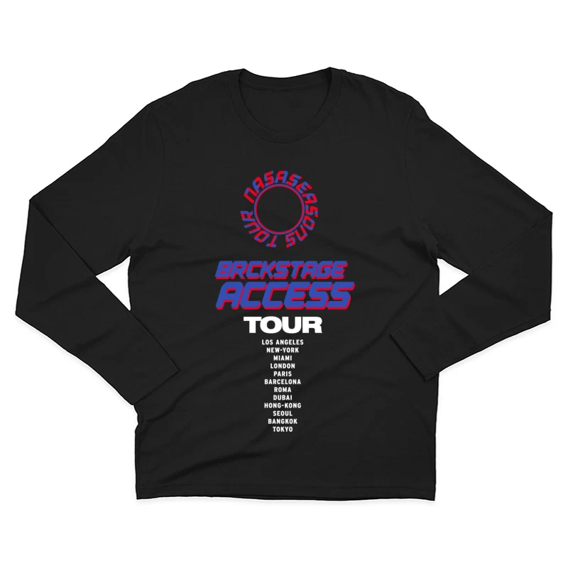 Backstage Zugang Welttour Herren Langarm T-Shirt