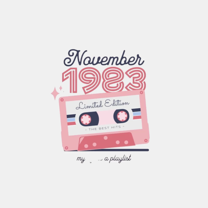 Cassette musicale novembre 1983 Homme Débardeur