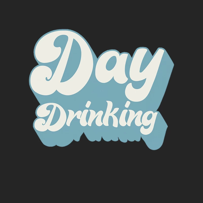 Day Drinking - Typography Booze Lover Design Female Pullover Sweatshirt