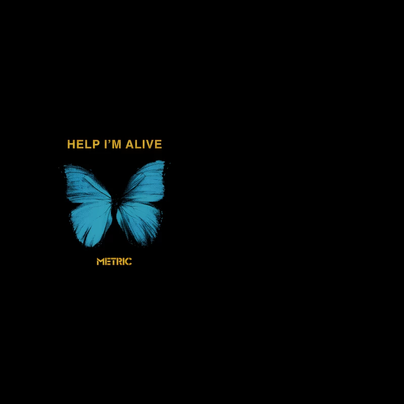 Metric Help I'm Alive Butterfly 2 Coffee Mug