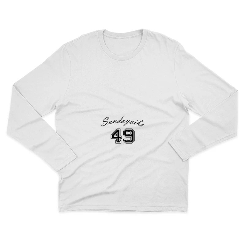 Sonntag Nacht Nummer 49 Herren Langarm T-Shirt