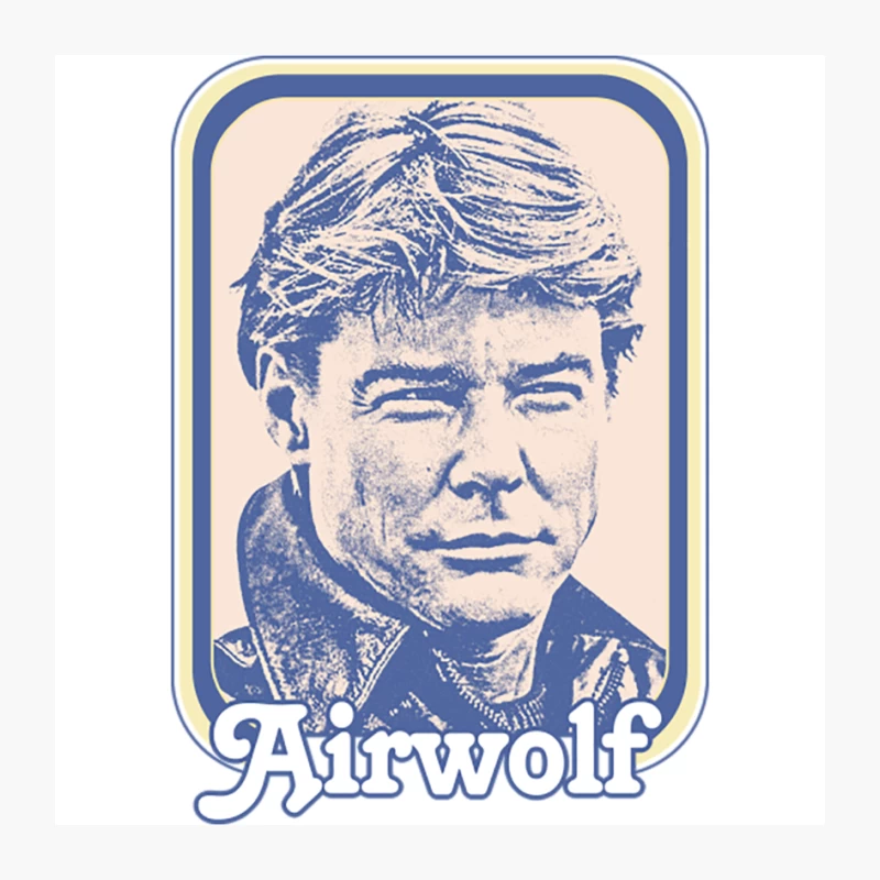 Airwolf   Retro 80s Style Pin
