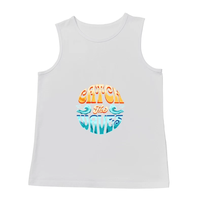 Attrape les Vagues - Surf, Rétro, Design Graphique Homme Débardeur