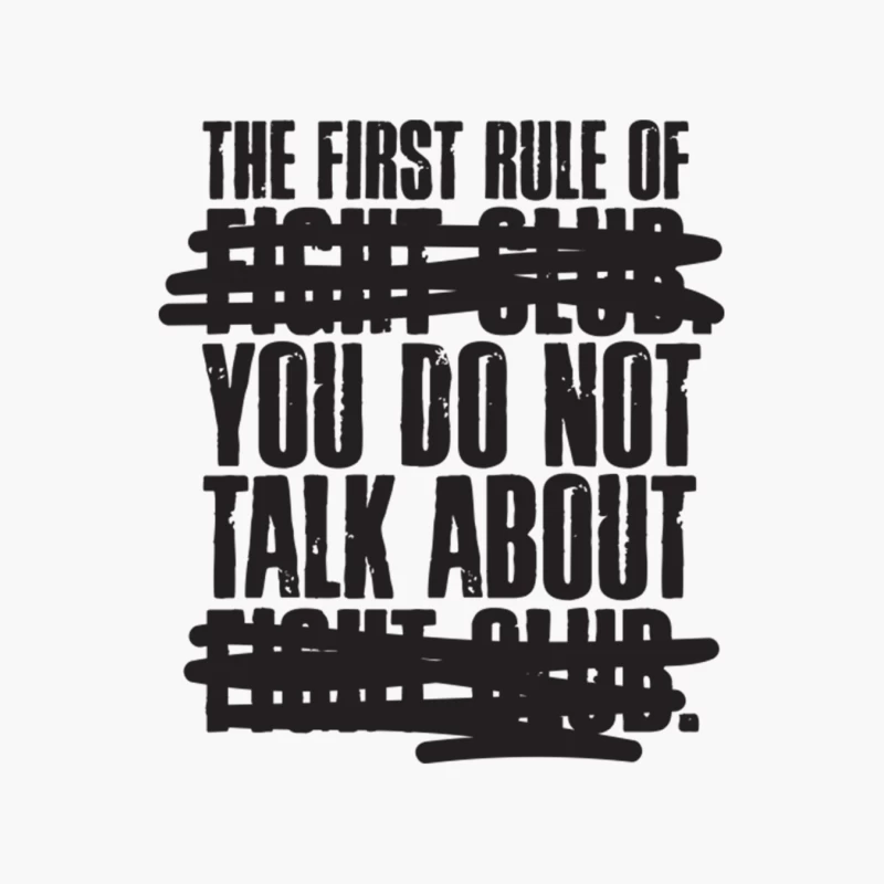 The First Rule of Fight Club Cotton Tote Bag