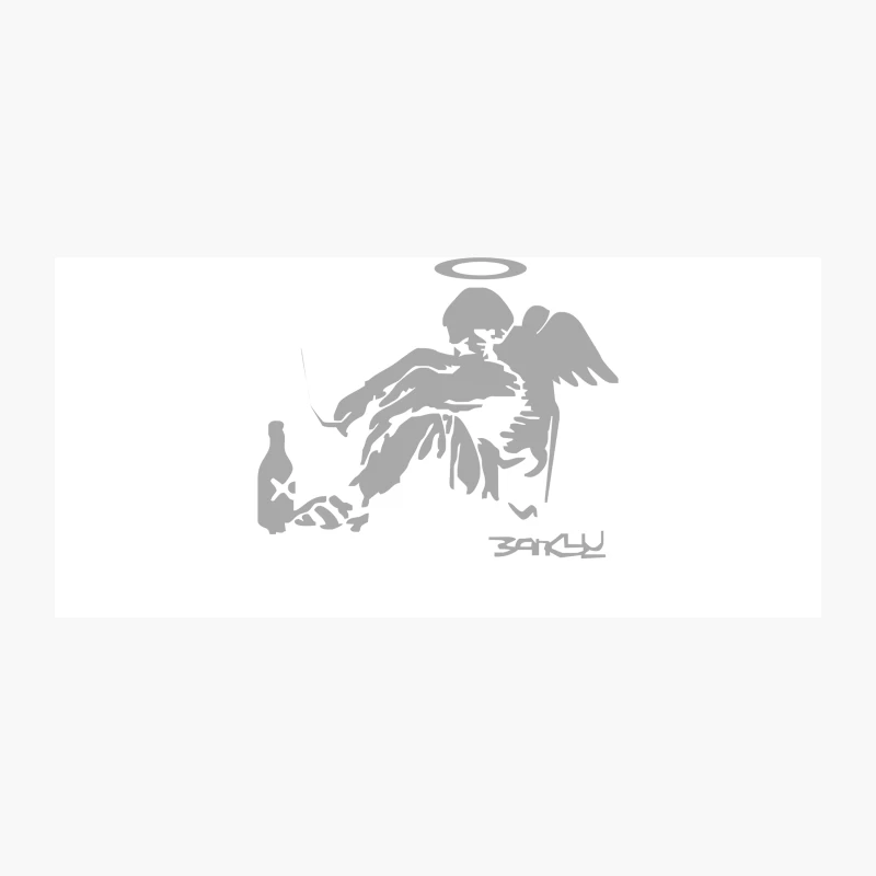 Banksy Fallen Angel Coffee Mug