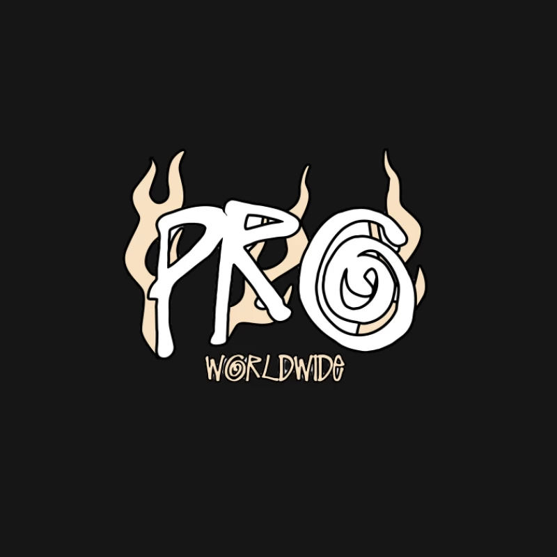 Logo Pro Worldwide avec Flammes Femme T-Shirt