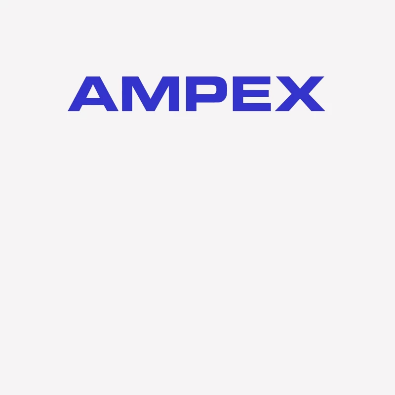 Ampex Blue Corporate Logo Male T-Shirt