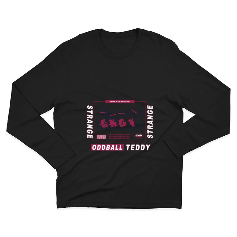 Seltsamer Bär im Untergrund Herren Langarm T-Shirt