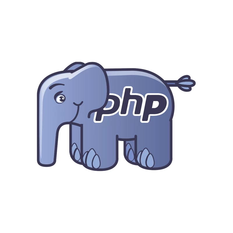 PHP Programming Language Elephant Mascot Logo Tapestry