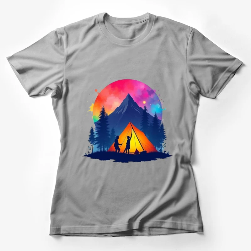 Camping Adventure under the Stars Female T-Shirt