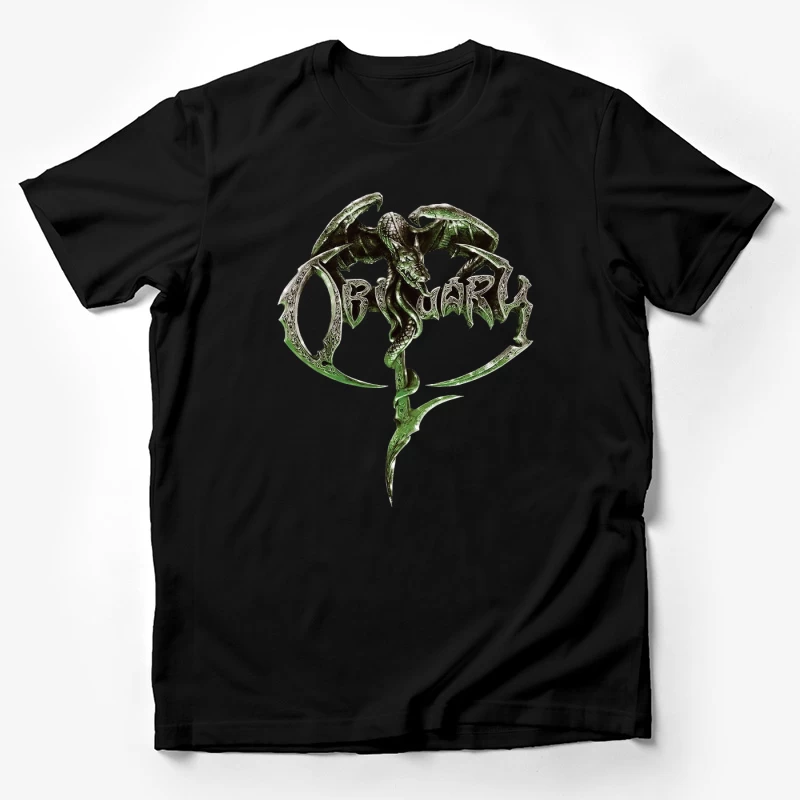 Obituary Dragon Logo Male T-Shirt