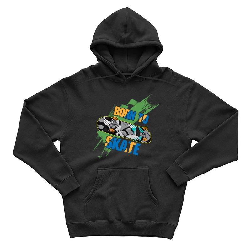 Geboren zum Skaten - Buntes Skateboard-Design Herren Pullover Hoodie