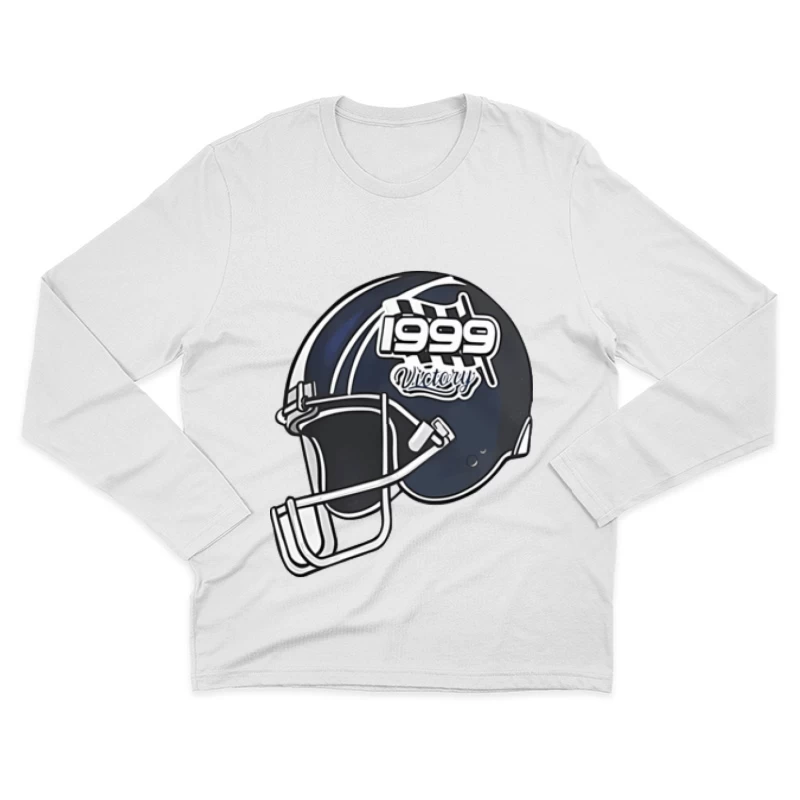 Amerikanischer Fußballhelm 1999 Sieg Herren Langarm T-Shirt