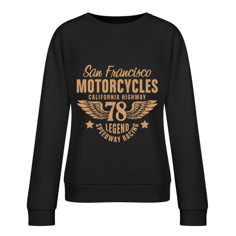 San Francisco Motorräder Legende Damen Pullover Sweatshirt