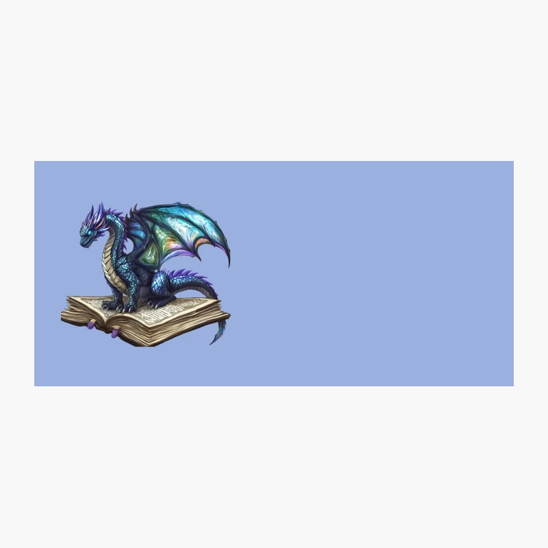 Magical Dragon Reading Ancient Book Coffee Mug