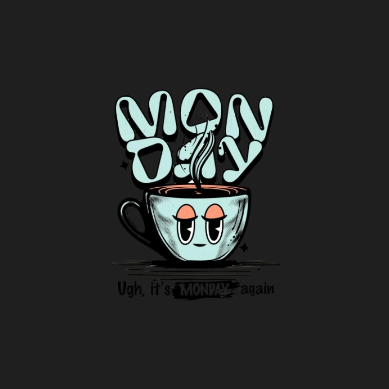 Illustration de tasse de café du lundi matin Homme Débardeur