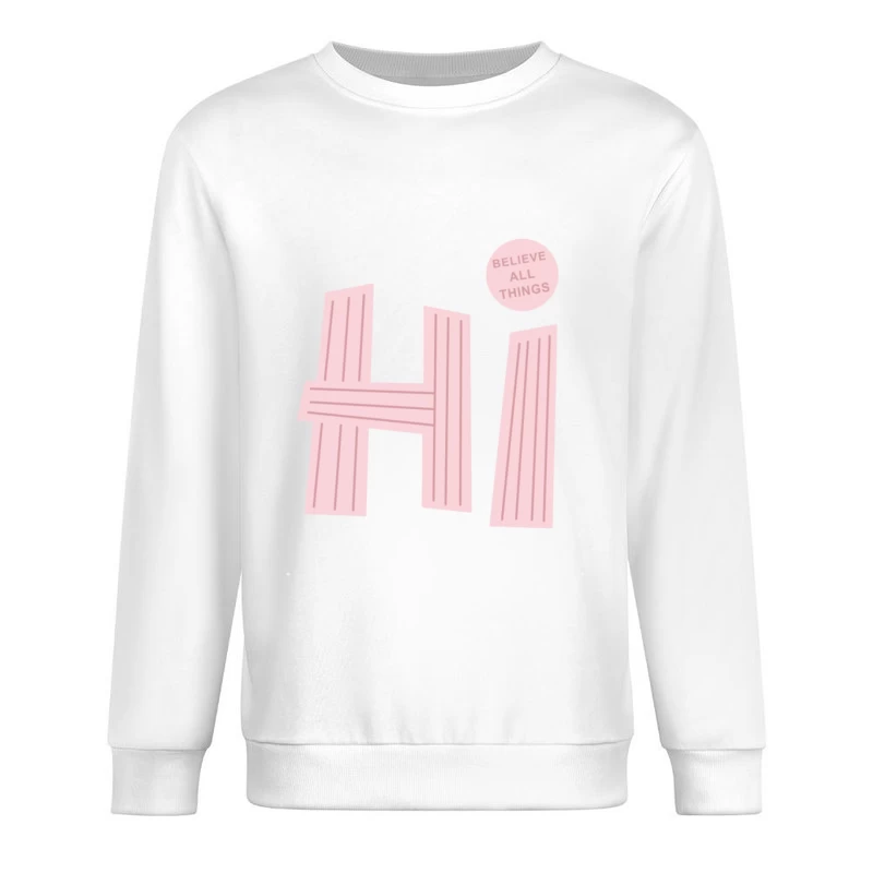 Hallo Design mit Glaubensbotschaft Herren Pullover Sweatshirt