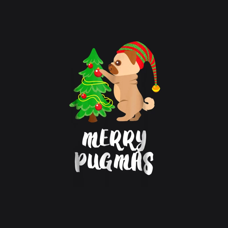 Joyeux Noël avec Carlin et Arbre de Noël Homme Sweat à capuche
