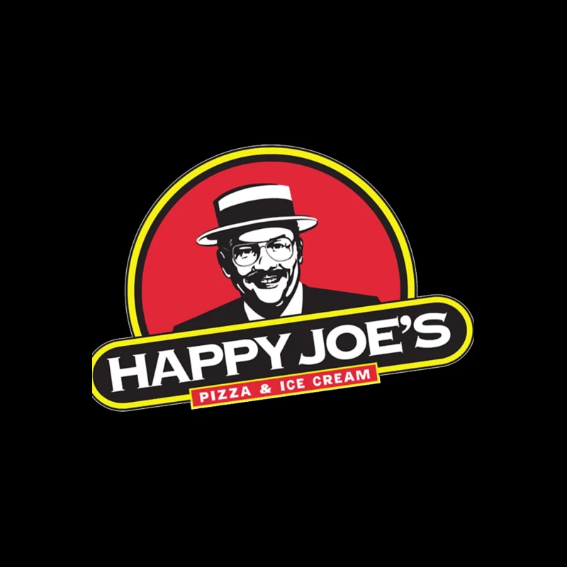 Happy Joe's Pizza & Ice Cream Vintage Restaurant Logo Mouse Pad