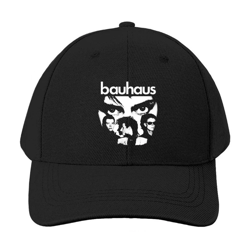 Abstract Bauhaus Portrait Sketch in Black and White Baseball Cap