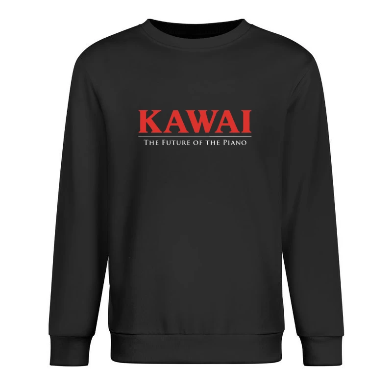 Kawai Piano Brand Logo with Slogan "The Future of the Piano" Male Pullover Sweatshirt