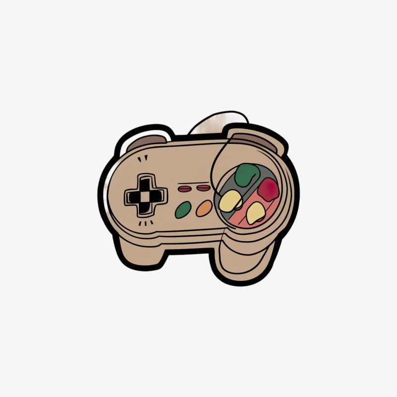 Manette de jeu rétro Homme Manches Longues T-Shirt
