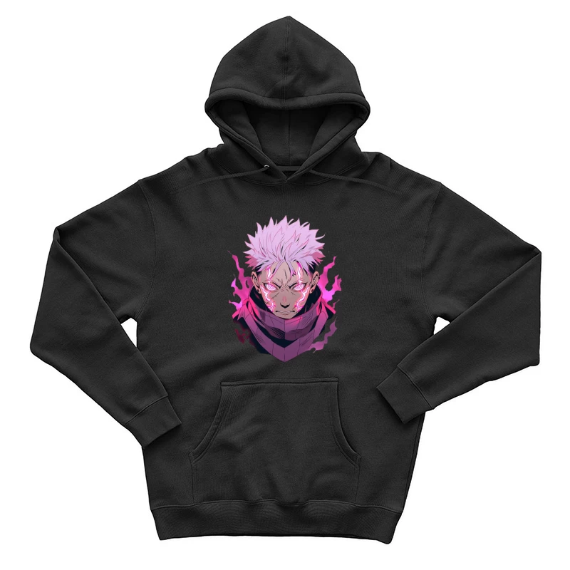 Manga-Krieger mit leuchtender Aura Herren Pullover Hoodie