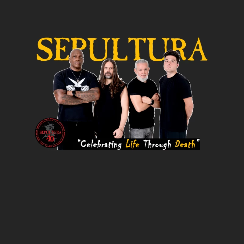 40 YEARS SEPULTURA CELEBRATING LIFE THROUGH DEATH WORLD TOUR 2024 Male Pullover Sweatshirt