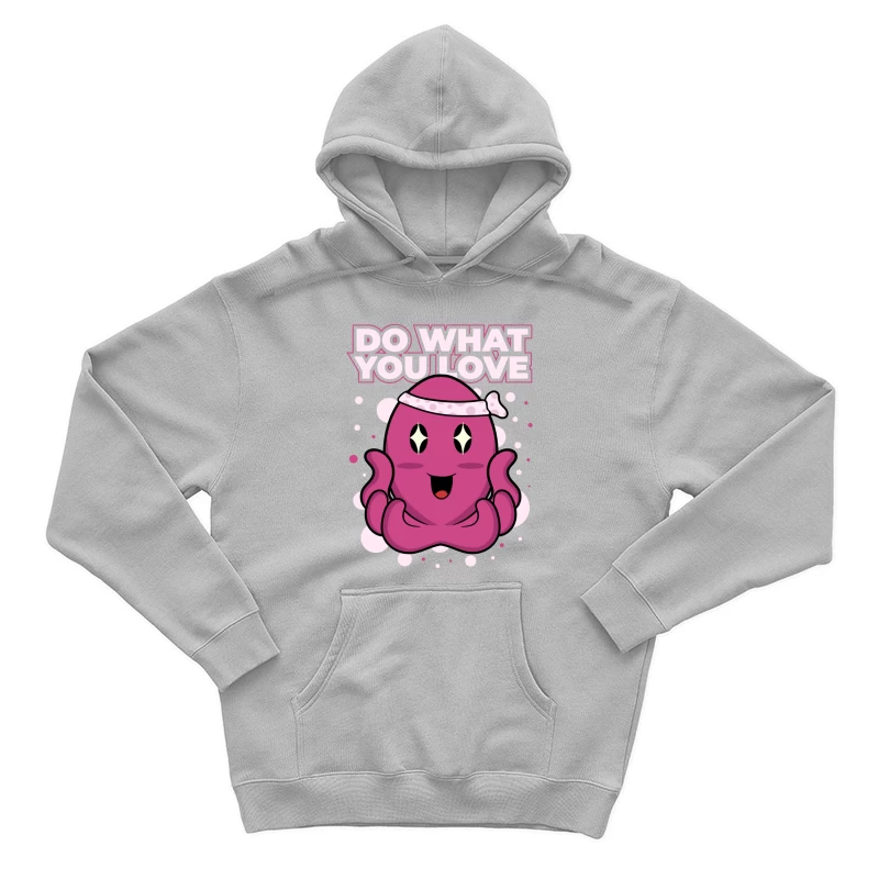 Playful Octopus Motivational Art Male Pullover Hoodie