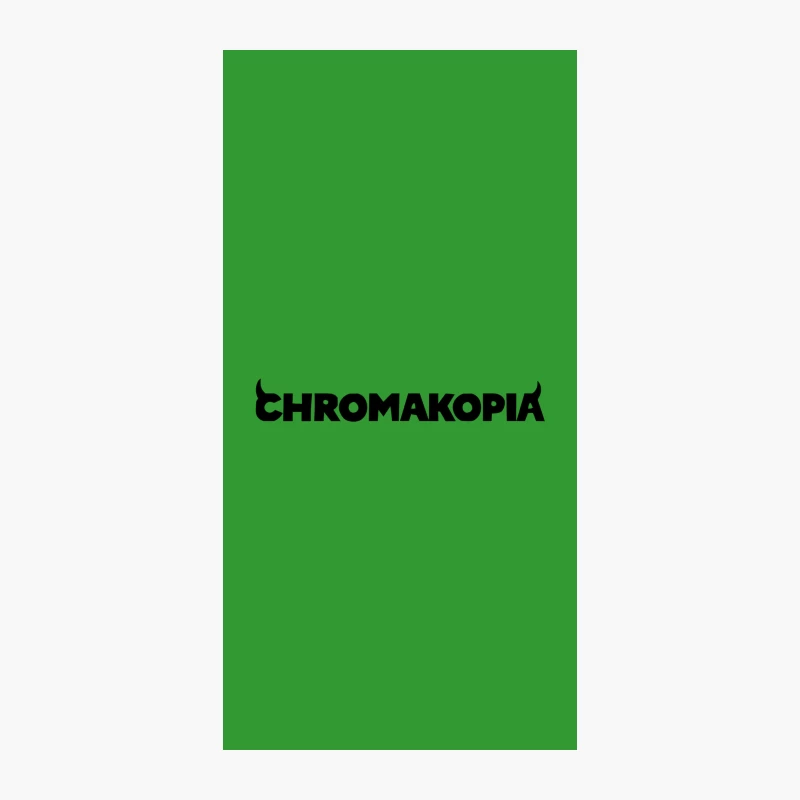 Black and White Chromakopia Logo Design with Horned Typography iPhone Case