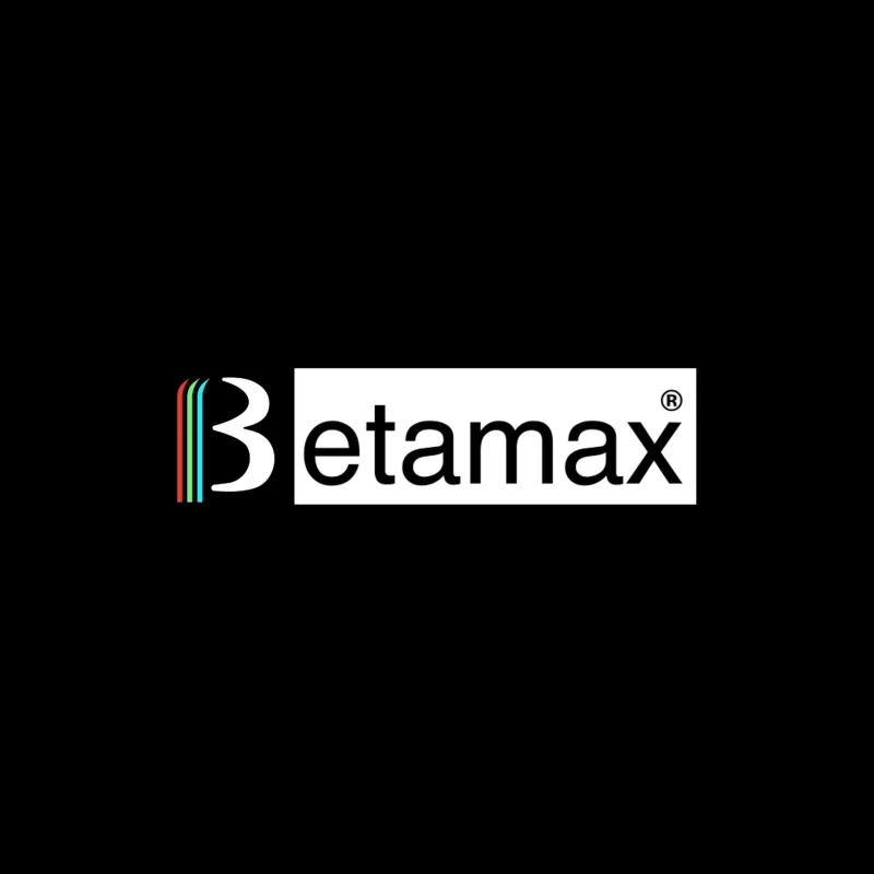 Etamax Modern Minimalist Brand Logo with Colored Stripes Throw Pillow