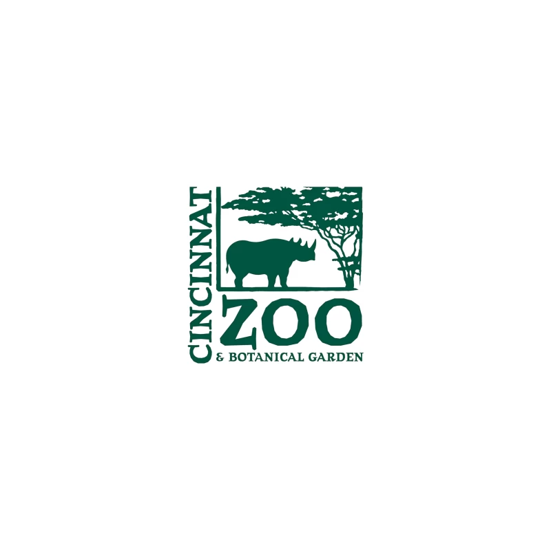 Cincinnati Zoo & Botanical Garden Logo with Rhinoceros and Acacia Tree Coffee Mug