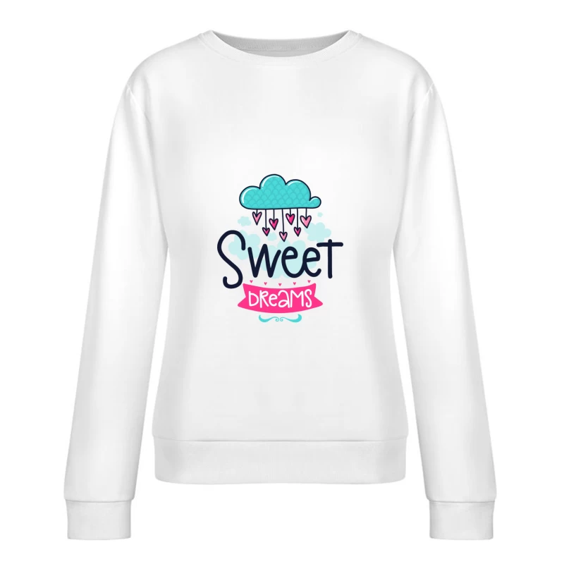 Rêves Doux avec Nuage Coloré Femme Sweat-shirt à enfiler