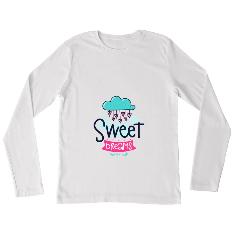 Rêves Doux avec Nuage Coloré Femme Manches Longues T-Shirt