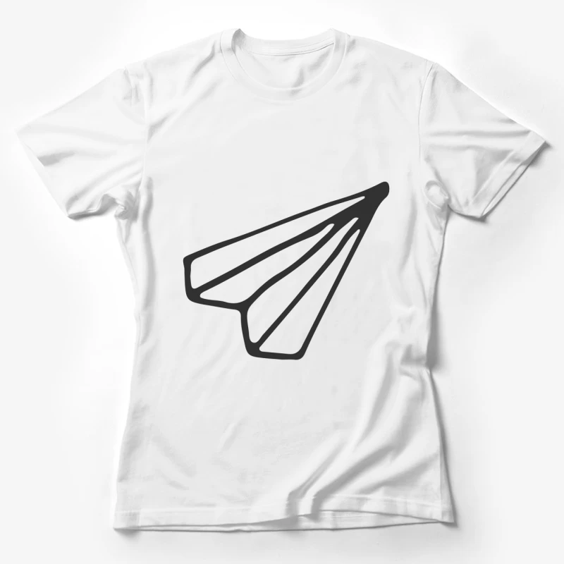 Icône d'avion en papier minimaliste Femme T-Shirt