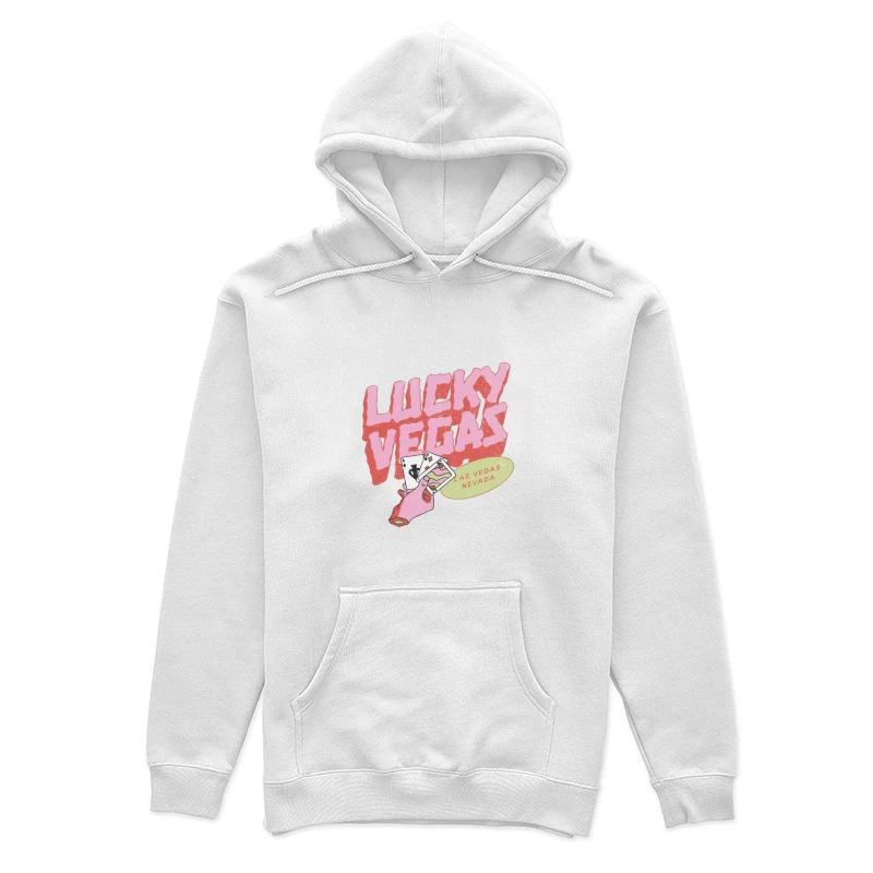 Glückliches Vegas-Design mit Karten und Schriftzug Damen Pullover Hoodie
