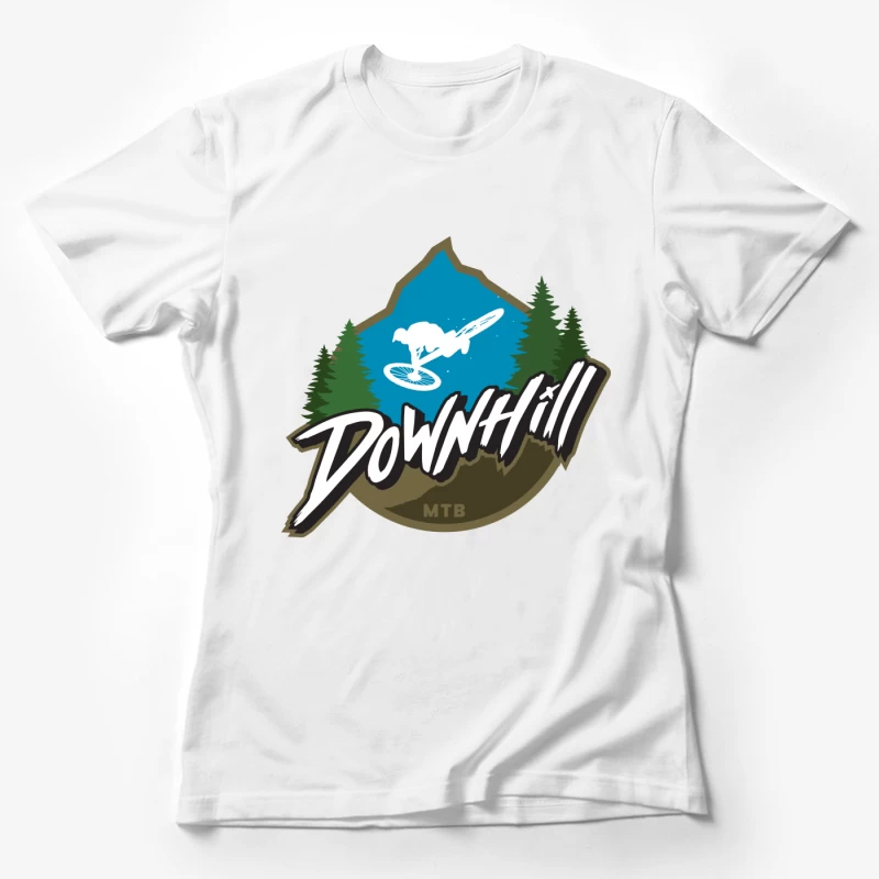 Downhill Mountain Biking Female T-Shirt