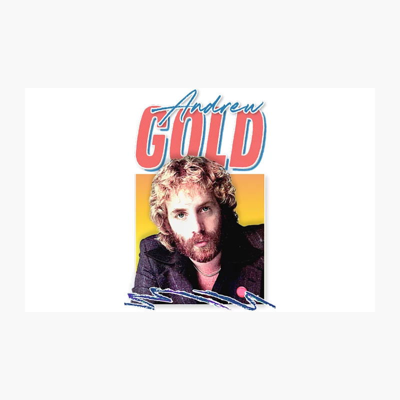 Andrew Gold  Reto 80s Style Fan Design Travel Mug