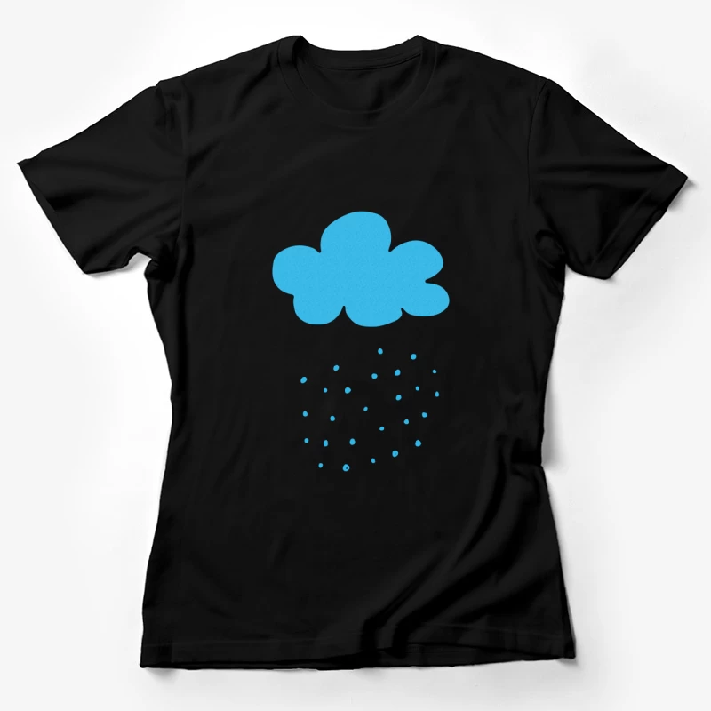 Nuage de pluie bleu Femme T-Shirt