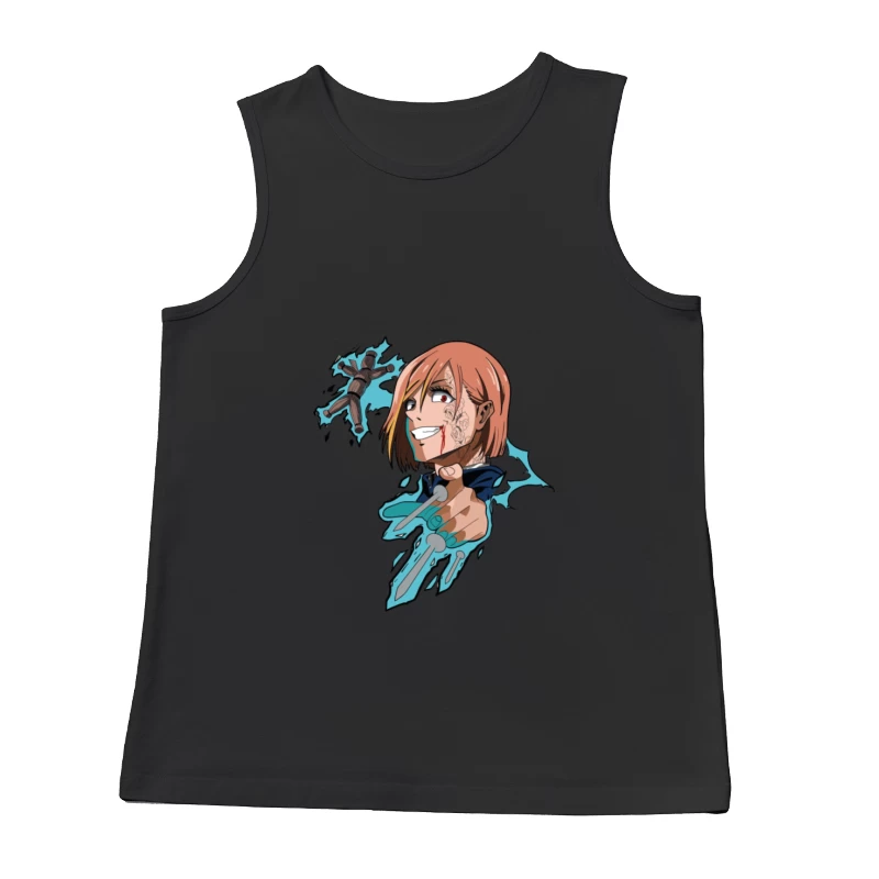 Zauberin mit Marionette und Nägeln Herren Tanktops