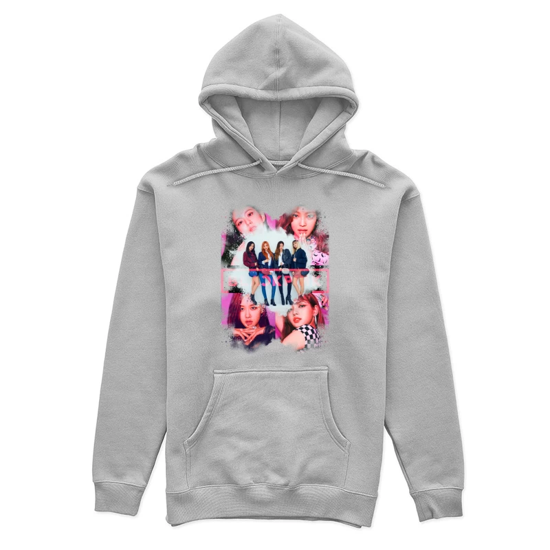 Vibrant K-pop Girl Group Fashion and Performance Showcase Female Pullover Hoodie