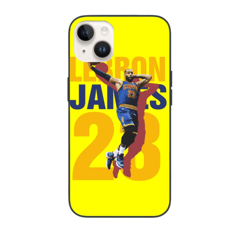 LeBron James Basketball Player Graphic iPhone Case
