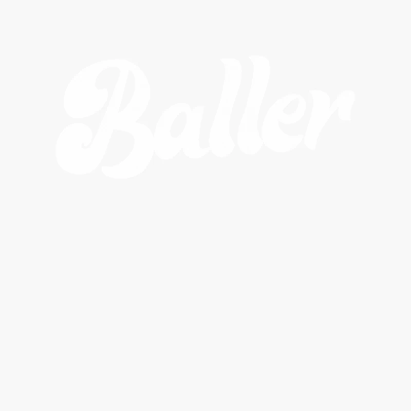Baller   Retro Typography Design Cotton Tote Bag