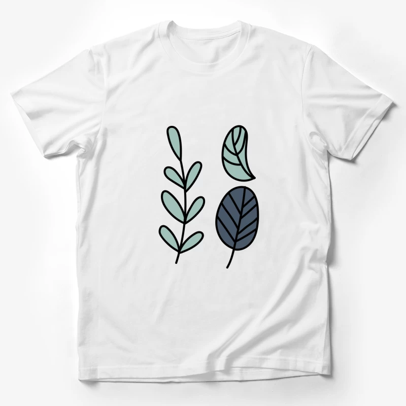 Illustration de feuilles décoratives Homme T-Shirt