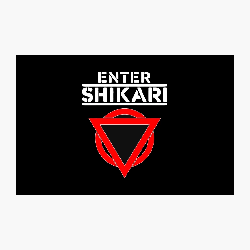 Enter Shikari: Geometric Band Logo with Red and Black Triangle Travel Mug