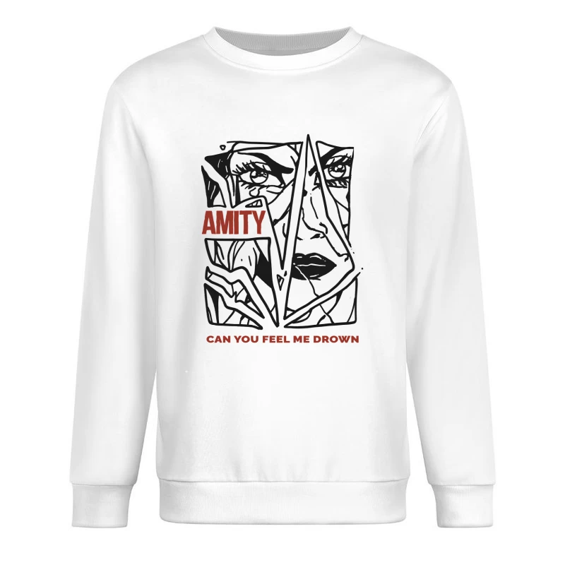 The Amity Affliction Can You Feel Me Drown Male Pullover Sweatshirt