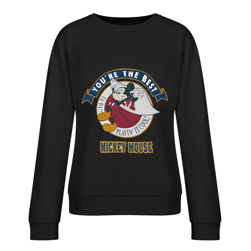 Mickey Mouse come eroe: Giocare fresco Felpa pullover Donna