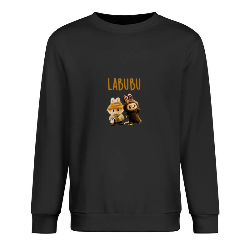 Labubu Figuren mit Hasenmützen Herren Pullover Sweatshirt